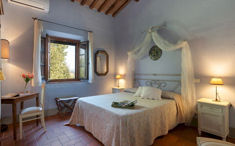 Villa Montefalconi 11: Meubilair, Muur, Slaapkamer, Interieur Ontwerp, Bed, Flooring, Huis, Verlichting, Verdieping, Plafond