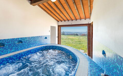 Villa Stroncoli 14: Blauw, Samengesteld Materiaal, Zwembad, Eco Hotel, Villa, Stock Fotografie