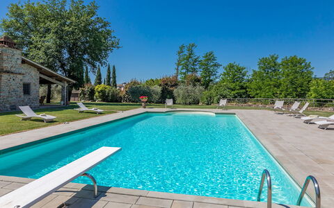 Casale la Splendida 10: Zwembad, Blauw, Toevlucht, Landgoed, Hacienda, Eco Hotel, Villa, Waterpartij, Thermae, Schaduw