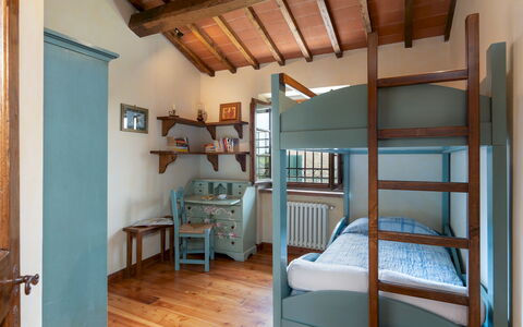 Casa Paggetti 8: Meubilair, Interieur Ontwerp, Bed, Muur, Slaapkamer, Flooring, Hout, Plafond, Verdieping, Bedding