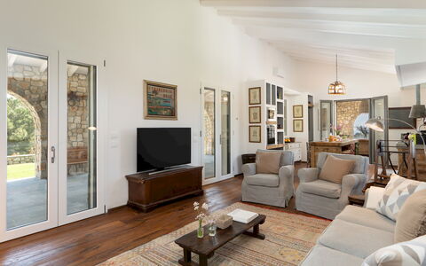 Villa la Casina 4: Meubilair, Interieur Ontwerp, Bankstel, Flooring, Hout, Plafond, Verdieping, Woonkamer, Huis, Stoel