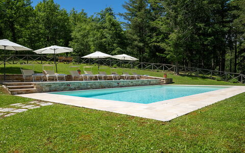 Villa Palazzolo 8: Zwembad, Tuin, Toevlucht, Landscaping, Gazon, Schaduw, Eco Hotel, Park, Buitenmeubels, Backyard