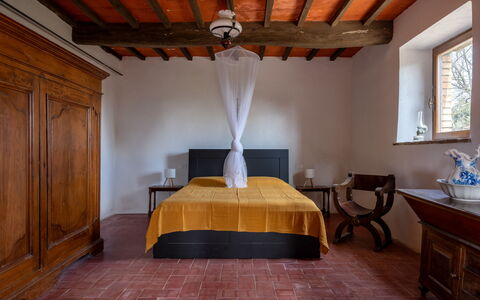 Casa Clara Pool, Casole Elsa, Monti: Meubilair, Interieur Ontwerp, Flooring, Bed, Slaapkamer, Muur, Verdieping, Hout, Plafond, Kamer