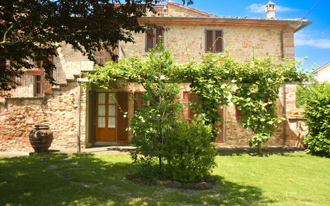 Pozzonovo: Muur, Struik, Tuin, Steen, Backyard, Werf, Schaduw, Binnenplaats, Bloempot, Boerderij