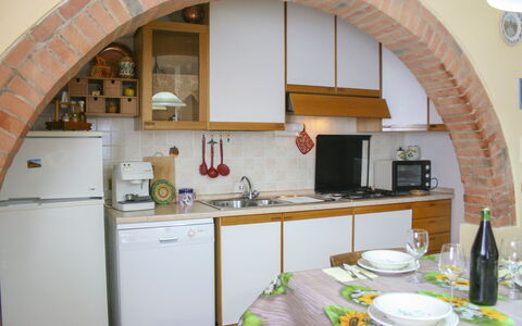 Podere San Bono: Keuken, Toestel Van De Keuken, Interieur Ontwerp, Meubilair, Major Appliance, Countertop, Flooring, Plafond, Keuken En Eettafel, Huishoudapparatuur