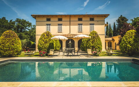 Poggio Falcone: Water, Lucht, Fabriek, Wolk, Eigendom, Boom, Zwembad, Woongebied, Venster, Gras