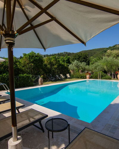 Villa degli Olivi: Water, Gebouw, Lucht, Eigendom, Meubilair, Fabriek, Zwembad, Tafel, Azure, Paraplu