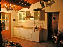 Kitchen with electric stove