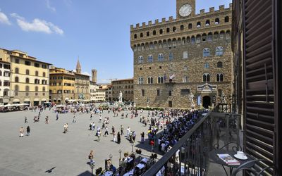 Piazza della Signoria - Florence, Toscane, Italië - Vista Su Corte Interna