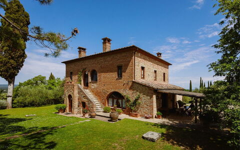 Villa Scianellone: Zwembad, Boom, Landschap, Woongebied, Vogelperspectief, Toevlucht, Luchtfotografie, Landgoed, Landscaping, Ontwerp