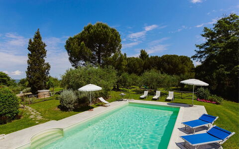 Villa Scianellone: Zwembad, Boom, Landschap, Woongebied, Vogelperspectief, Toevlucht, Luchtfotografie, Landgoed, Landscaping, Ontwerp