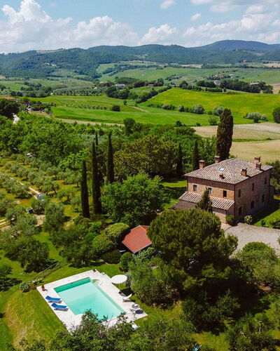 Villa Scianellone: Zwembad, Boom, Landschap, Woongebied, Vogelperspectief, Toevlucht, Luchtfotografie, Landgoed, Landscaping, Ontwerp