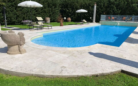 Villa Quattro Mori: Tuin, Gazon, Landscaping, Schaduw, Buitenmeubels, Park, Hacienda, Landgoed, Werf, Eco Hotel