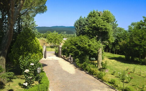 Villa Quattro Mori: Tuin, Gazon, Landscaping, Schaduw, Buitenmeubels, Park, Hacienda, Landgoed, Werf, Eco Hotel