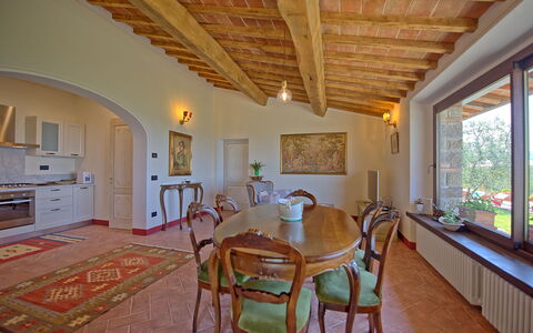 Villa Noceta: Kamer, Eigendom, Gebouw, Meubilair, Eetkamer, Onroerend Goed, Huis, Plafond, Interieur Ontwerp, Verdieping